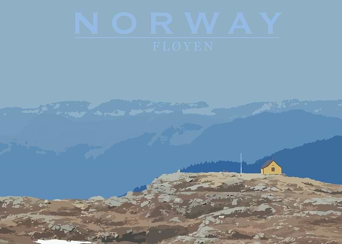 Norway road from Bergen