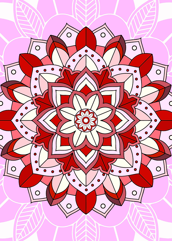 The flower design artwork