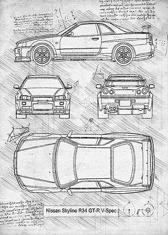 Nissan Skyline R34 GTR V