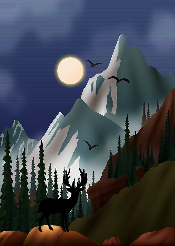 Landscape Mountain Flat