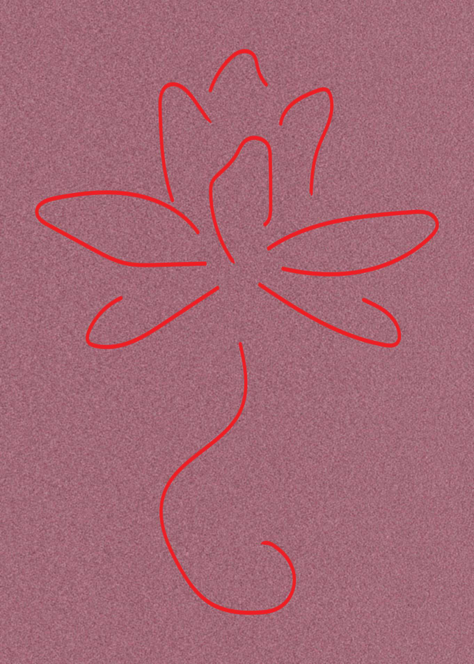 Lotus Blossom on Red