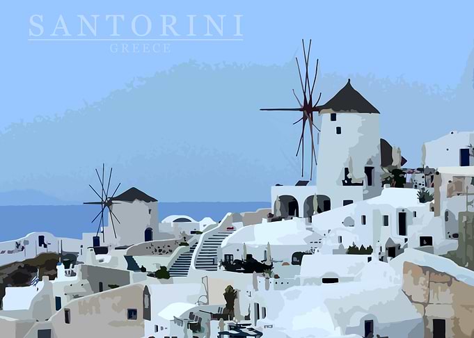 Greece island Santorini