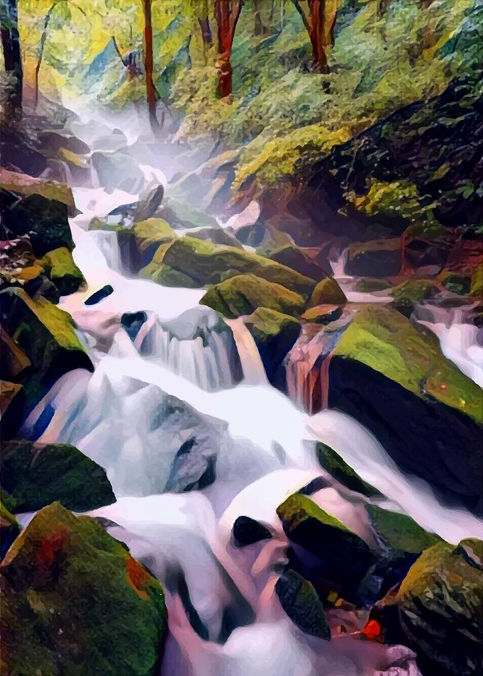 Flowing water in jungle 3