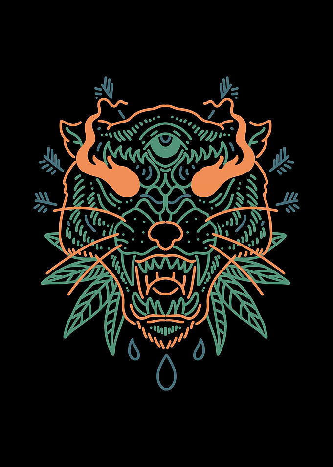 possessed tiger