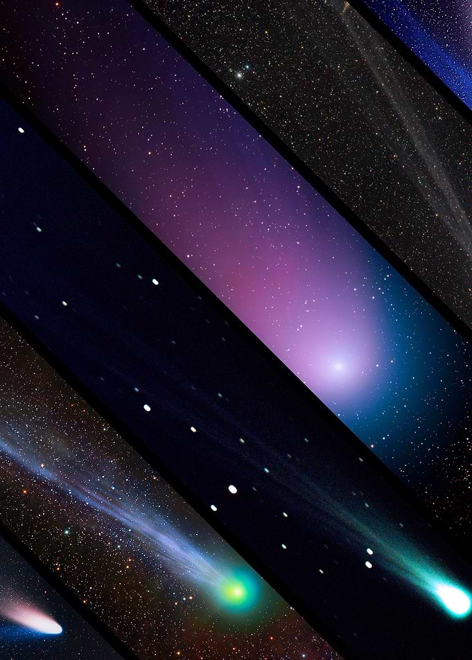 Space collage comets
