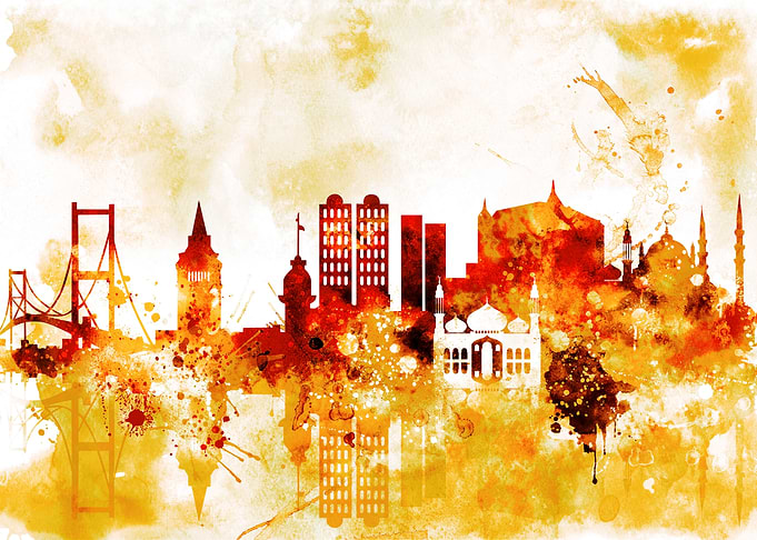 Istanbul Turkey Skyline