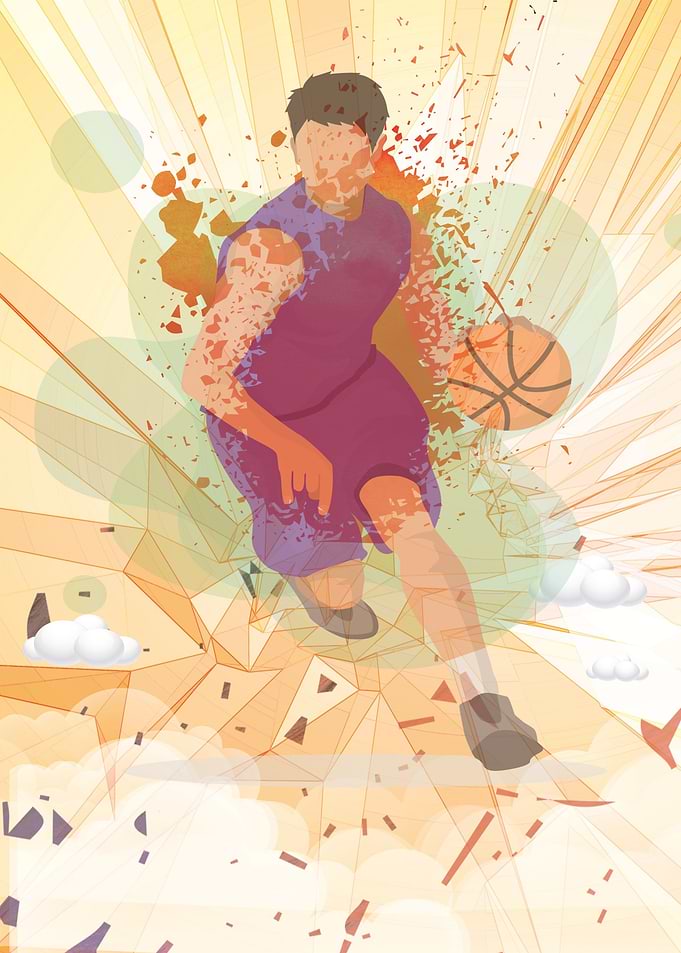 Basketball Player Abstract