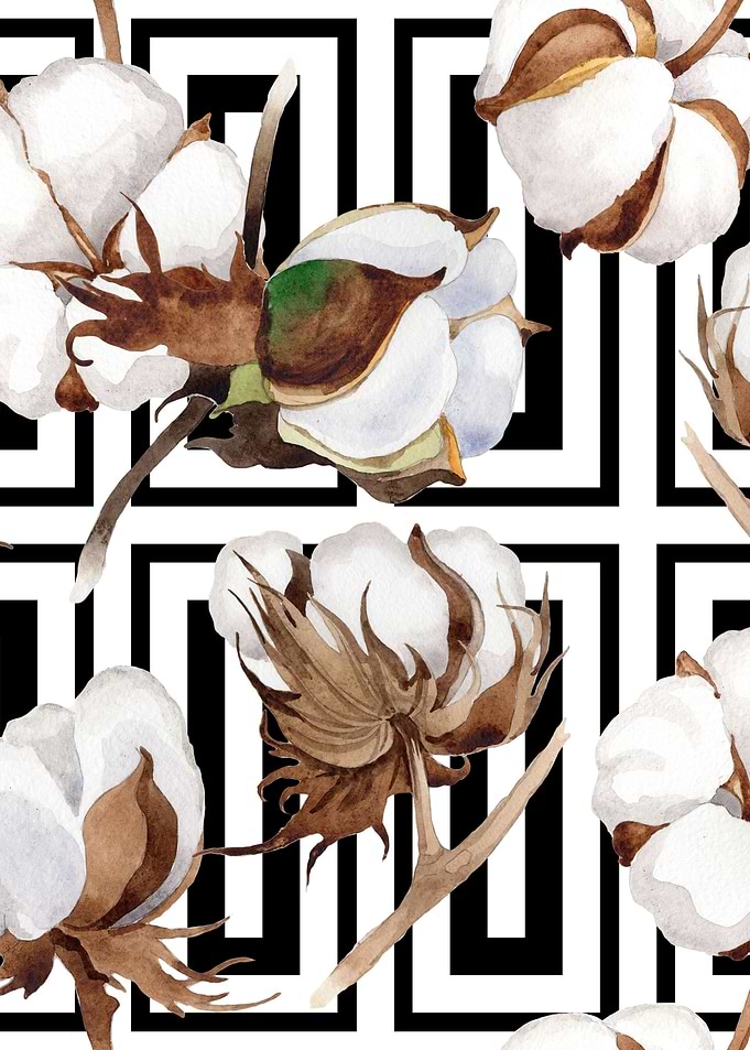Cotton Flower Pattern 07