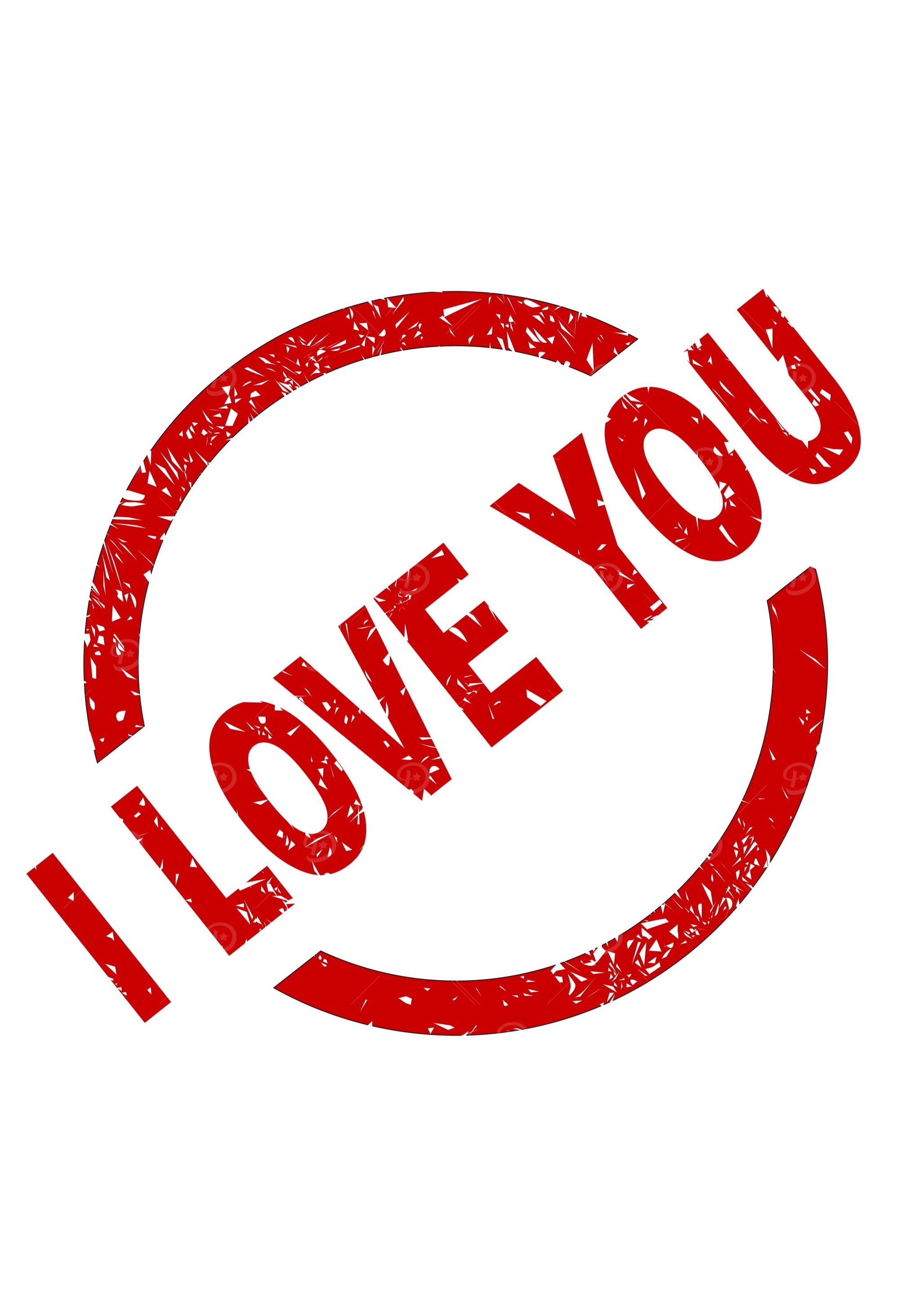 I Love You Stamp