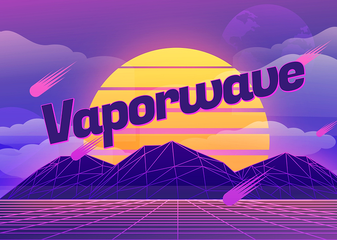 Vaporwave Sci-fi cyberpunk