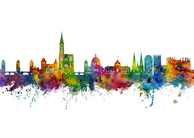 Strasbourg Skyline France