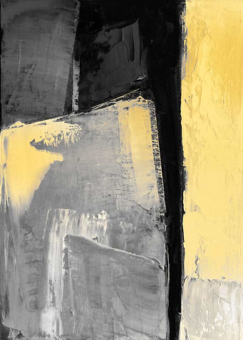 Black yellow abstract