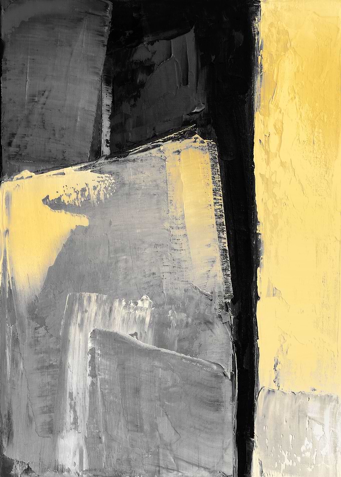 Black yellow abstract