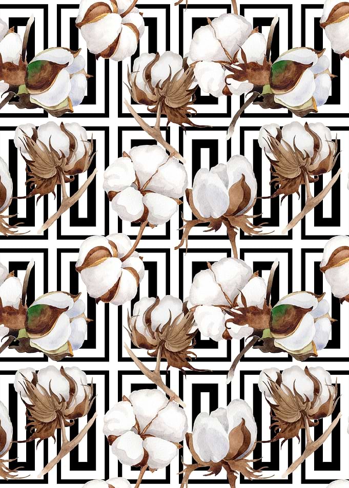 Cotton Flower Pattern 08