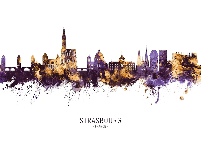 Strasbourg Skyline France