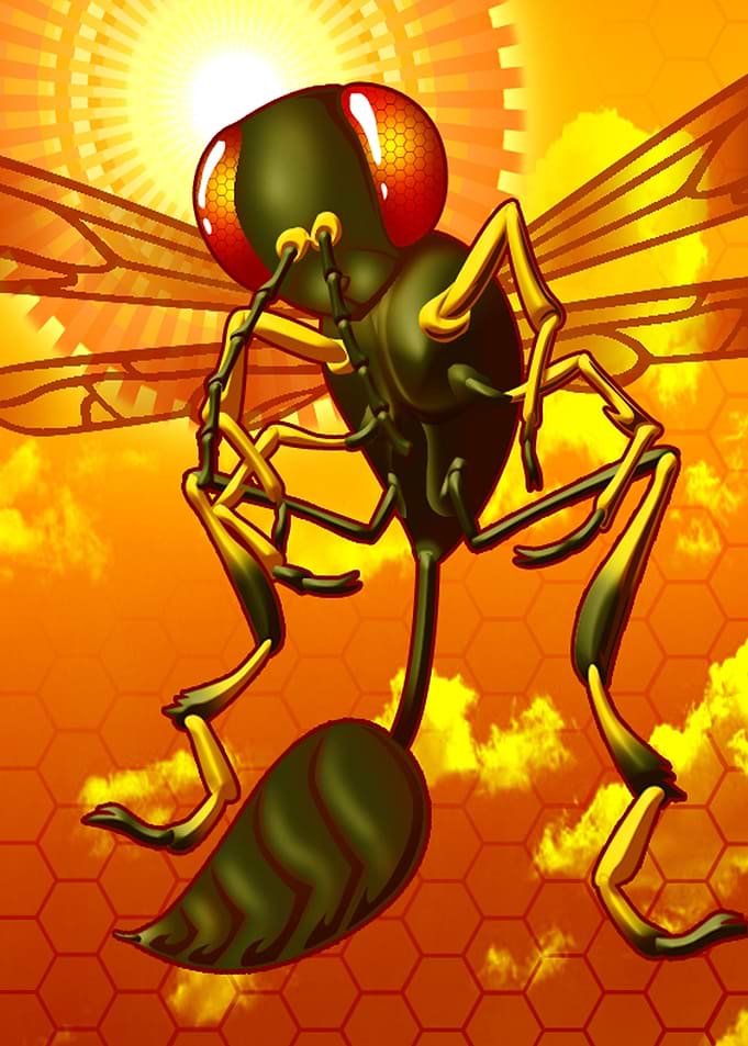 Mud Dauber Yellow