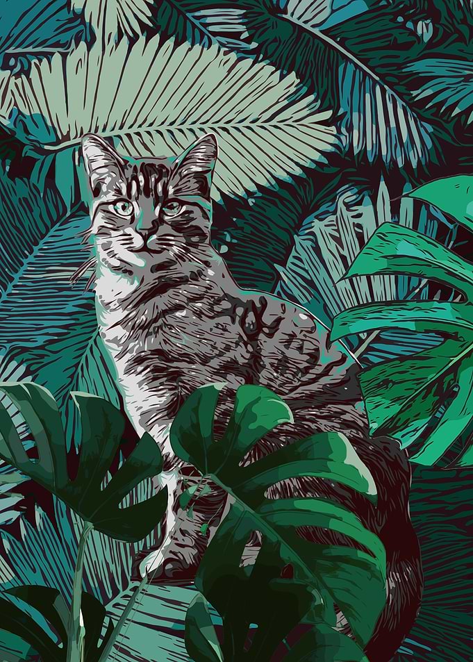 Cat with nature