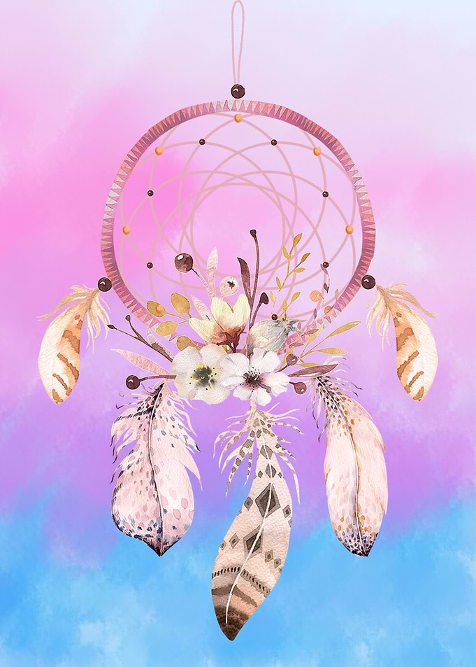 Dreamcatcher in Pink Color