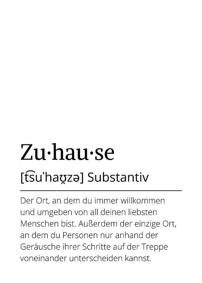 Definition Zuhause