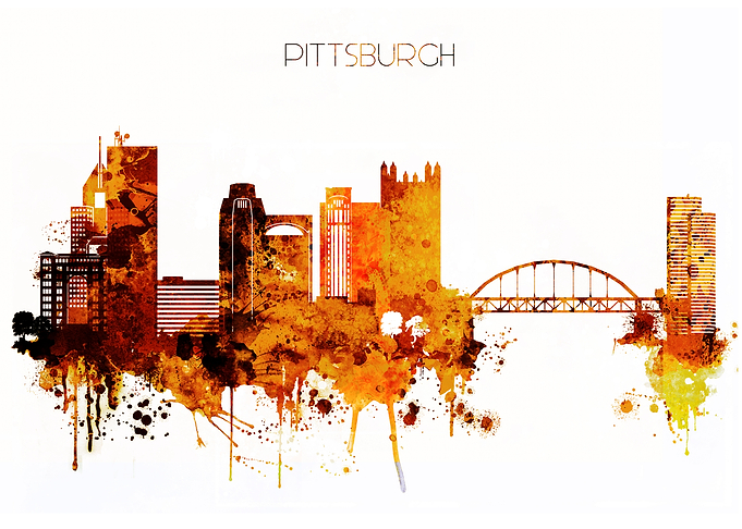 Pittsburgh City Skyline