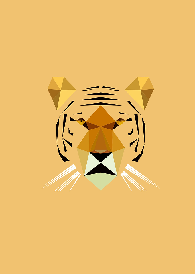 Minimalistic Tiger