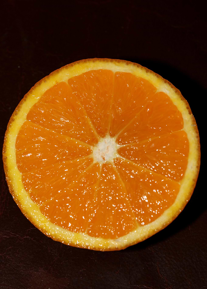 Orange fruit macro prints