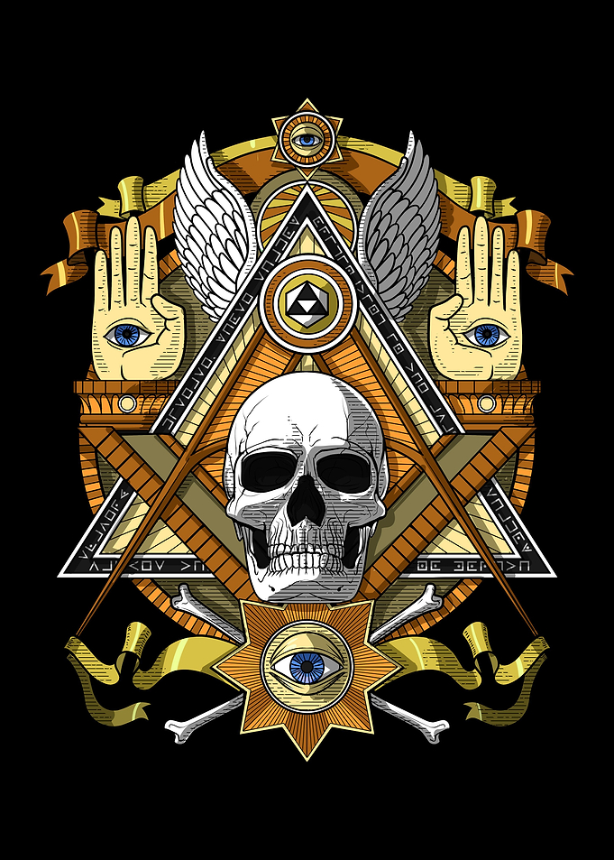 Illuminati Masonic Skull