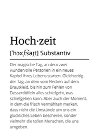 German definition Hochzeit