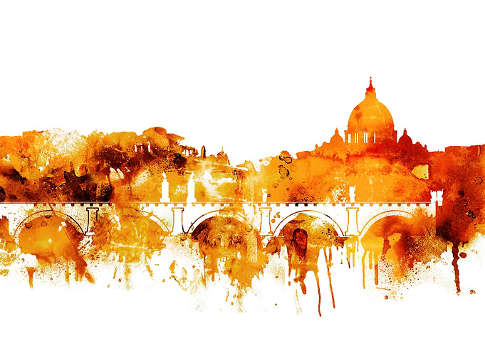 Rome Italy Skyline