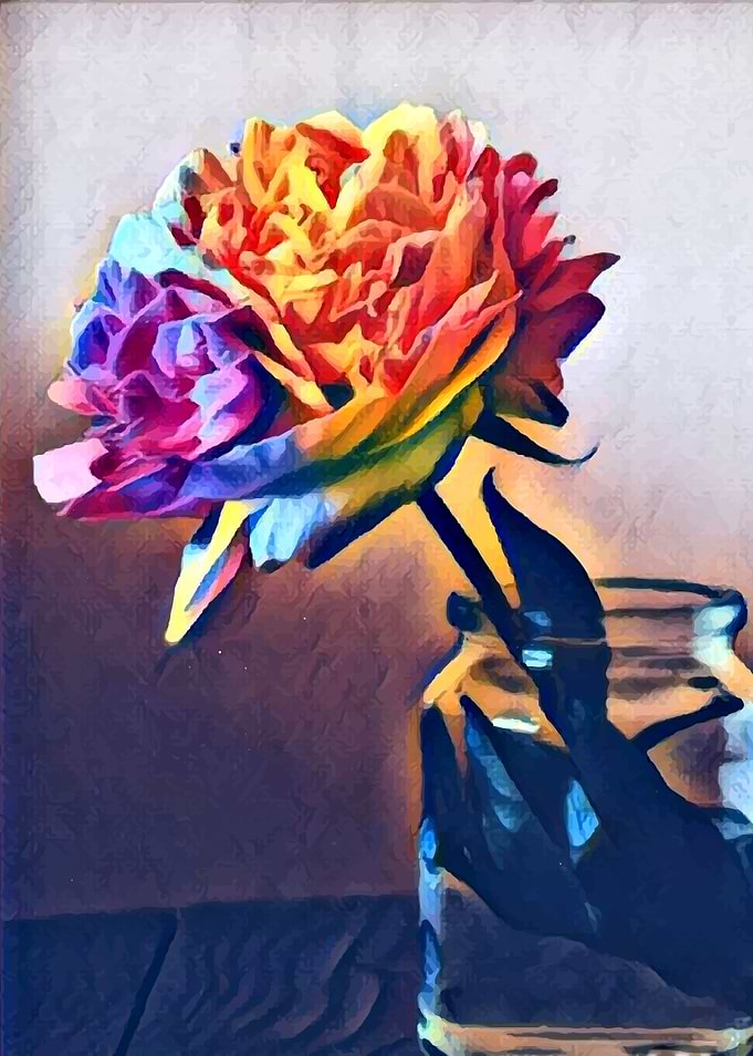 Blue Yellow Folwers