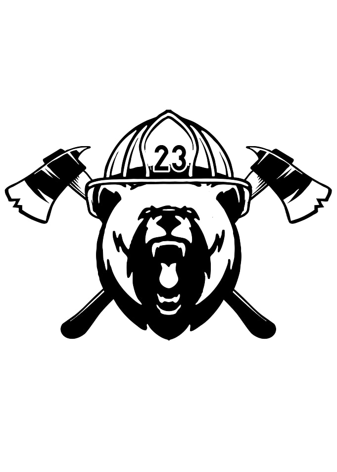Vintage Firefighter Bear