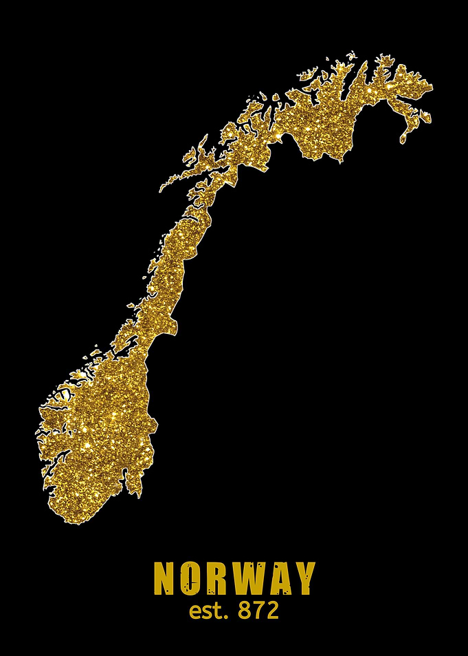 Norway Gold Map