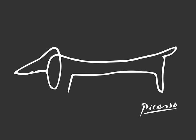 Picasso Dog Dachshund