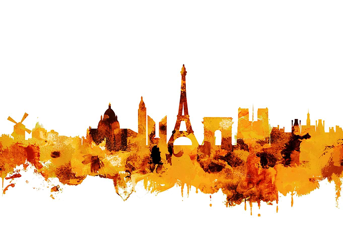 Paris France Skyline