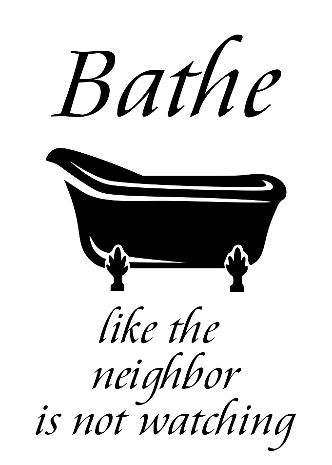 Funny Bathroom Bathe