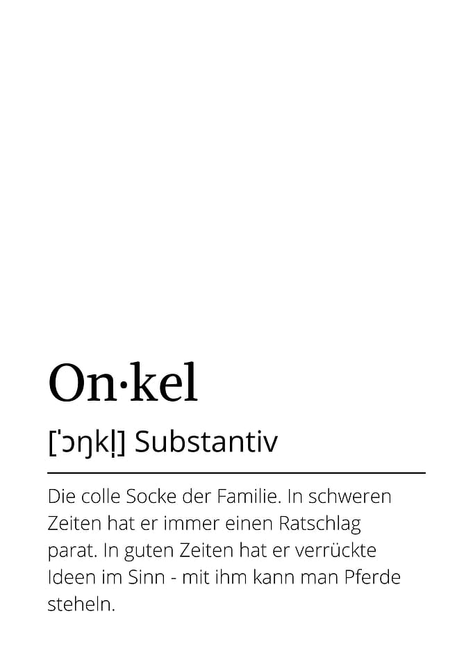German definition Onkel
