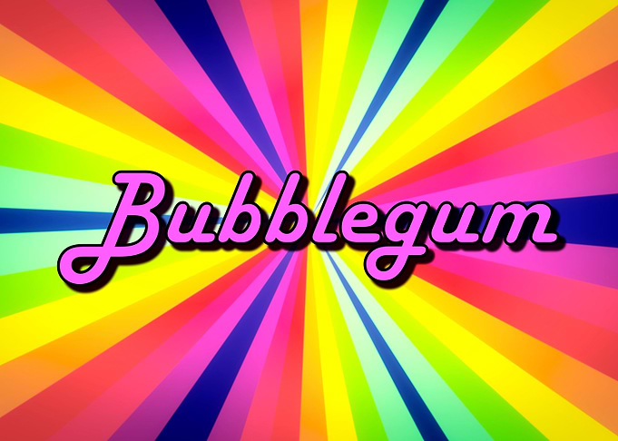 Pinwheel gummy bubblegum