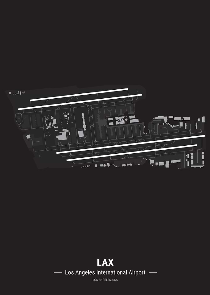 Los Angeles Airport Map