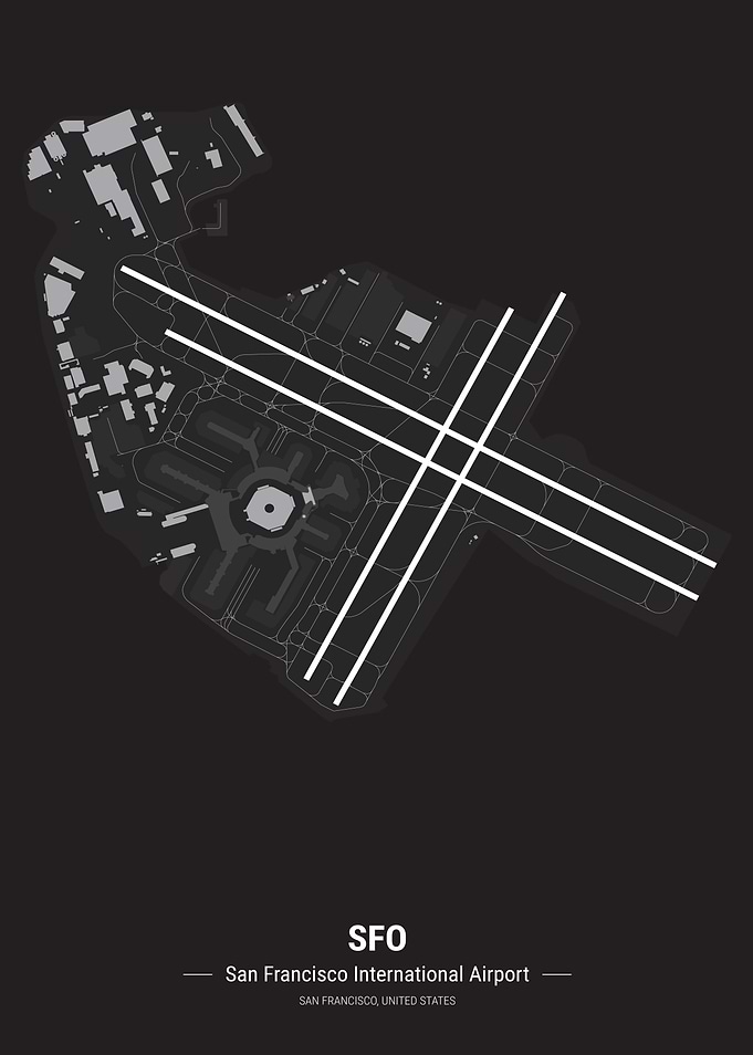 San Francisco Airport Map