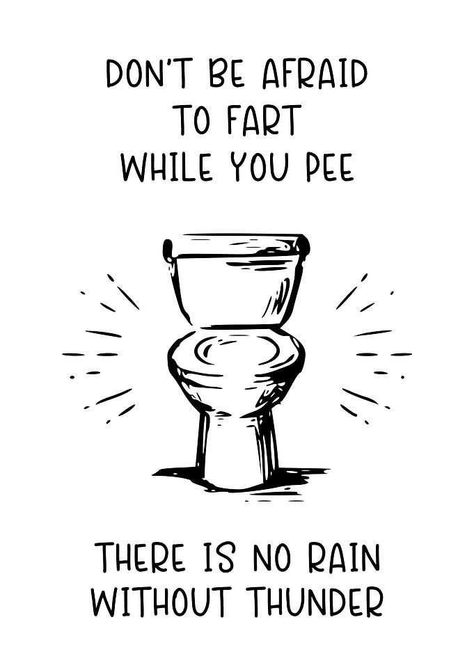 Funny Bathroom Fart Pee