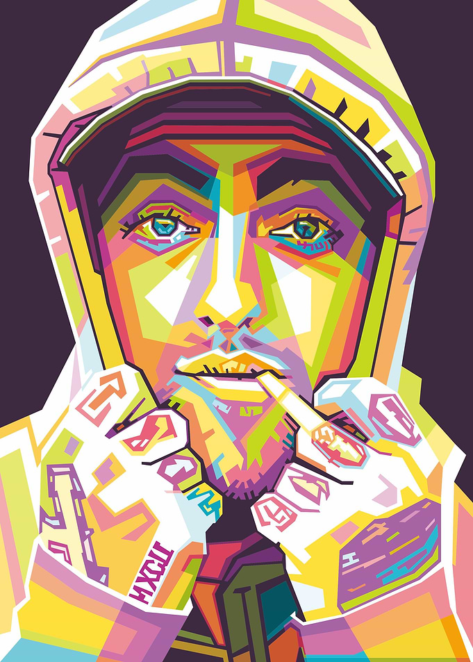 Mac Miller In Wpap Art