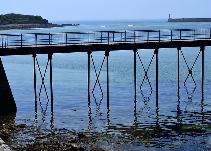 Bridge over the sea