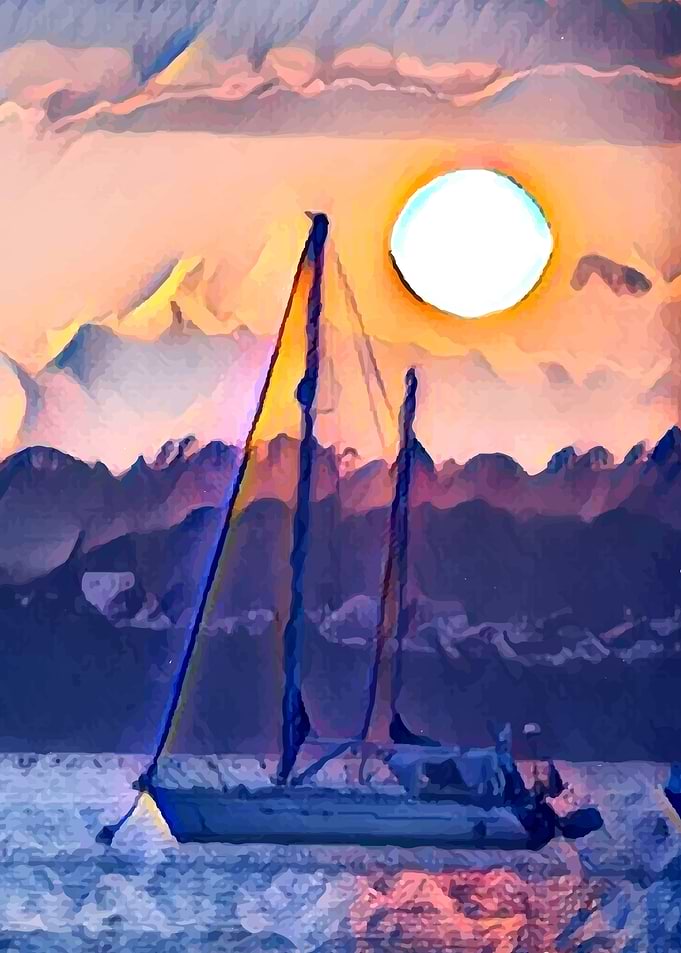 Boat in Sunset