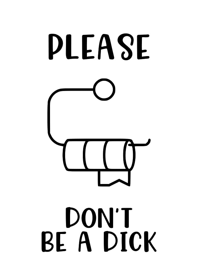 Funny Bathroom Dick