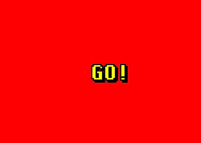 Videogame message go yello