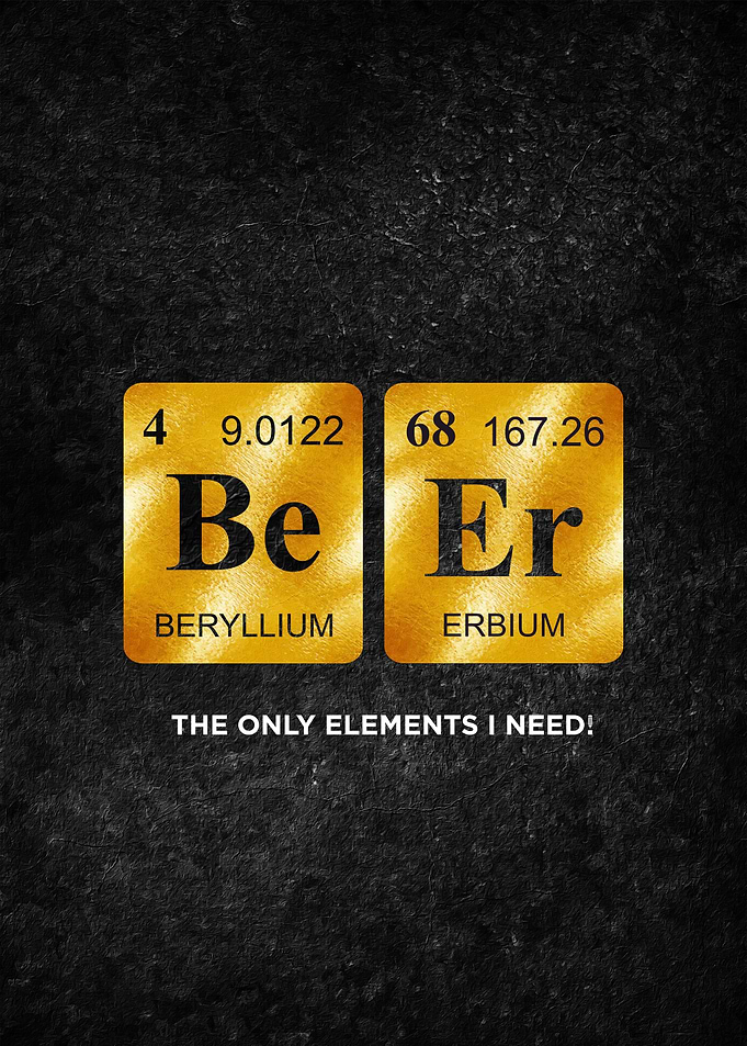 BEER PERIODIC TABLE
