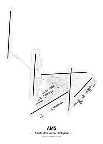 Amsterdam Airport Map