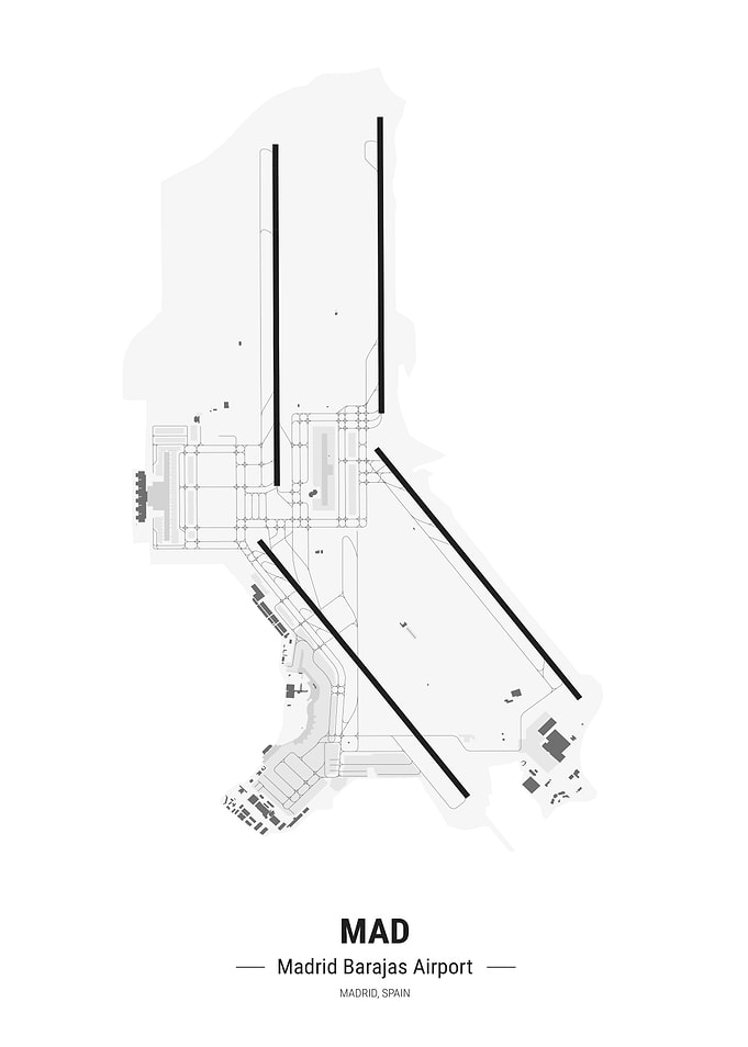 Madrid Airport Map