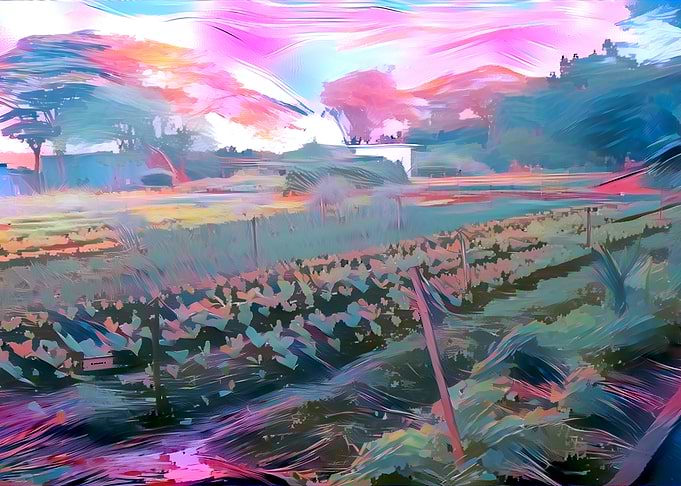Stylized Farm Painting