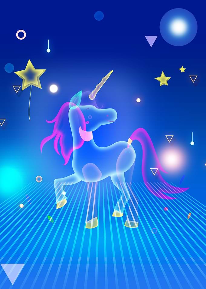 Disco Neon Unicorn